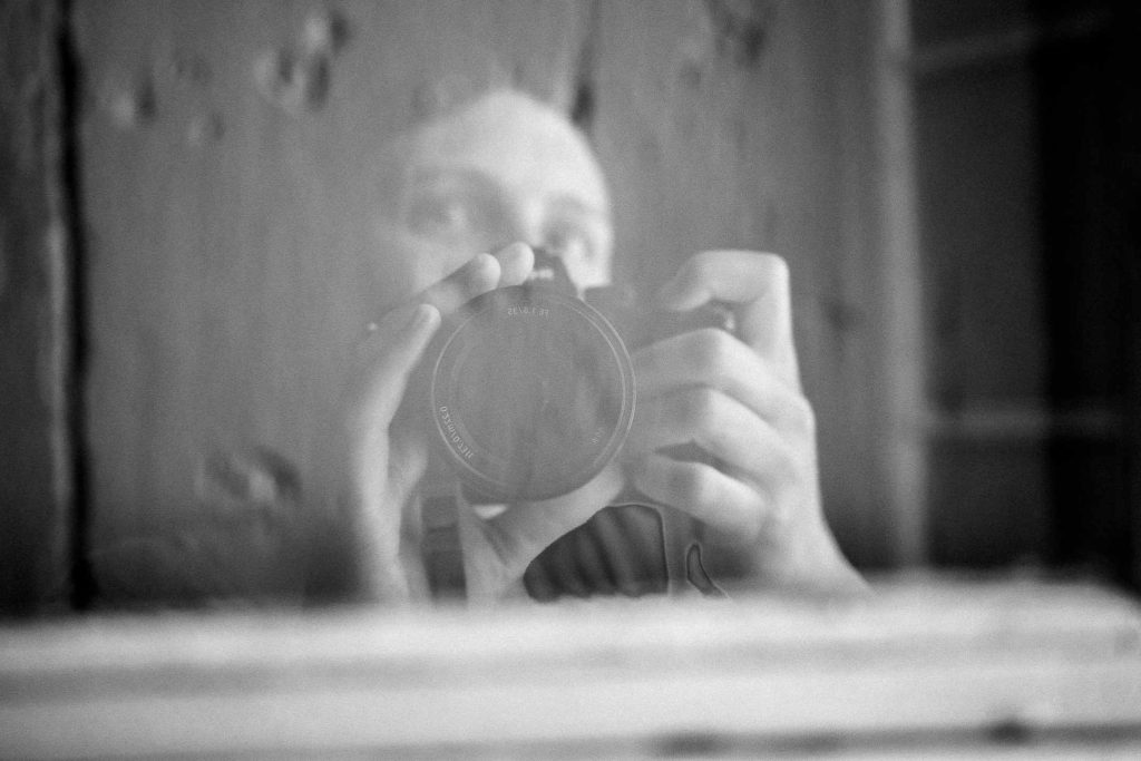 Selbstportrait Christiane Raffeiner im Spiegel